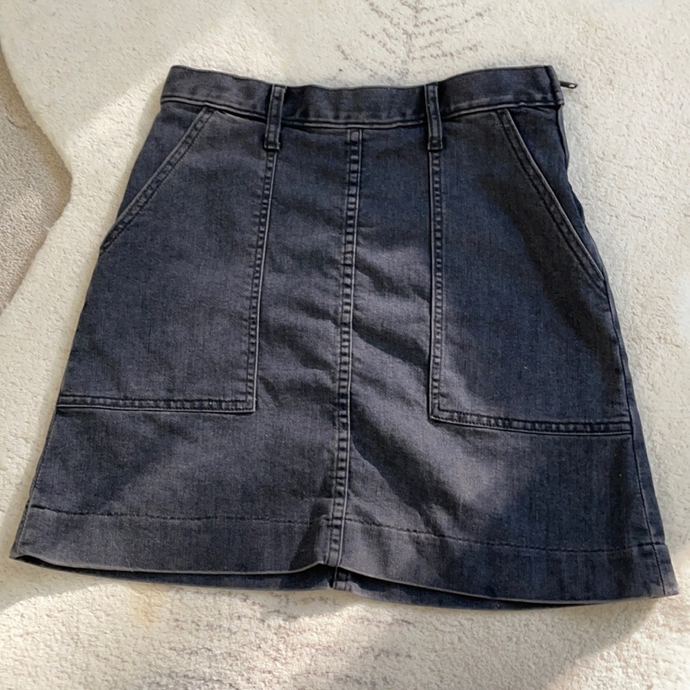 Current Elliot denim mini skirt dark wash